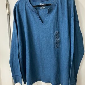 Natural Selections Men's Blue Long Sleeve Shirt